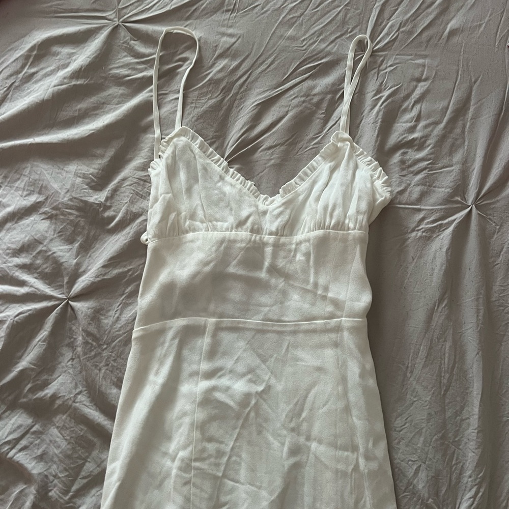 Aritzia White Tie Dress